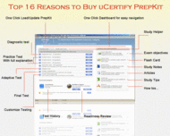 uCertify CX310-081 SCWCD Java 1.4 exam screenshot